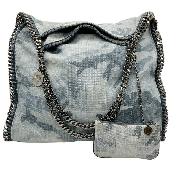 Stella McCartney Handbags - Stella McCartney Blue Denim Camo Falabella Tote